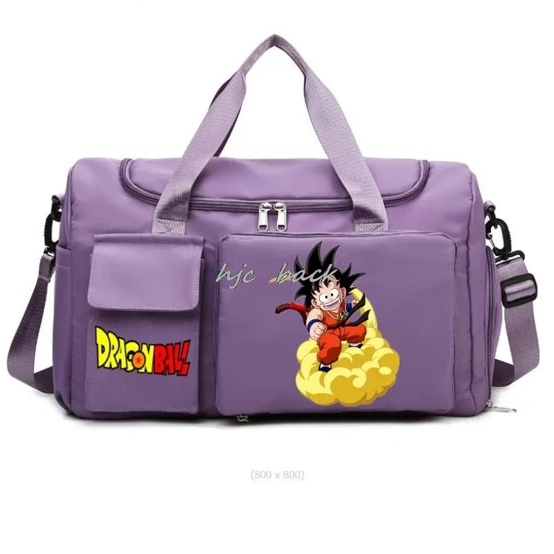 sac de rangement de grande capacité imprimé dragon ball, sac à bandoulière, accessoires de camping, sac de voyage avec séparation sec/humide