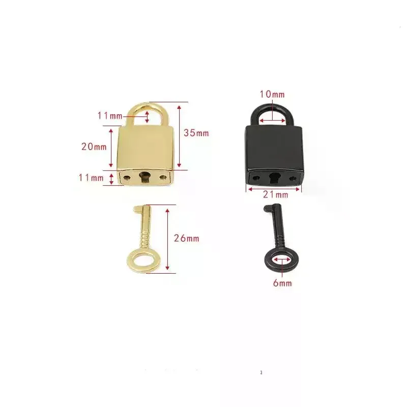 cadenas miniatures en métal de haute qualité avec clé pour bagages, boîte à bijoux, boîte de rangement, journal, valise, sac – ensemble de cadenas