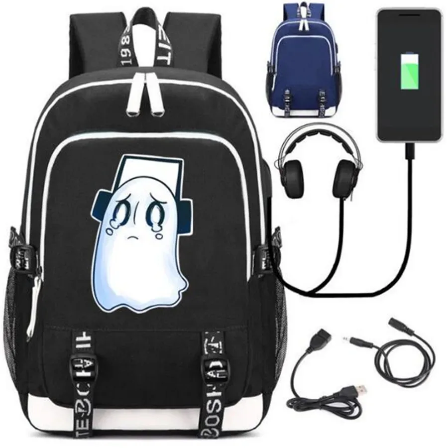 undertale game sac à dos sans rucksack, sac à dos avec port usb fashion, serrure, sauna, téléphone, ordinateur portable de voyage, sac d'école pour étudiants, cadeau