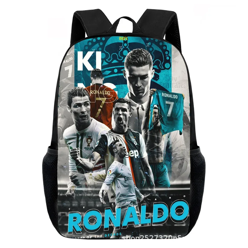 sacs à dos cr7 imprimés pour enfants, sacs d'école décontractés pour adolescents, garçons et filles, sac à dos d'école de 15 pouces, mochilas de voyage pour l'école primaire