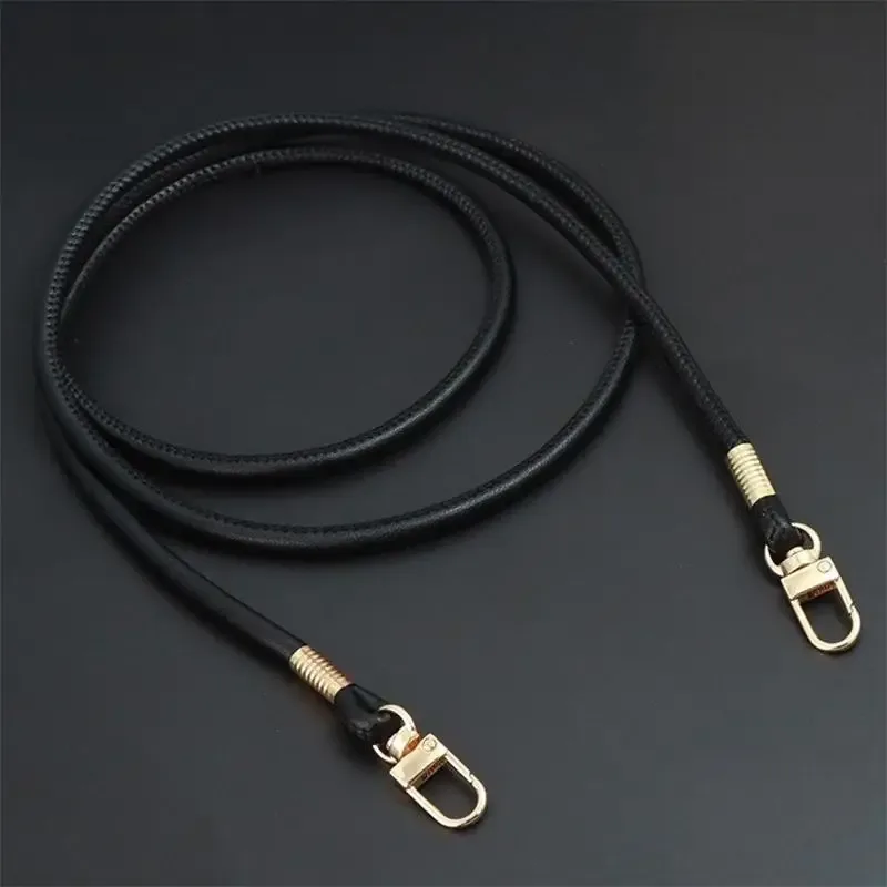 sangle de sac ronde en cuir pu pour sacs bandoulière, remplacement détachable avec cordon pour étui de téléphone, idéale pour le travail et le shopping