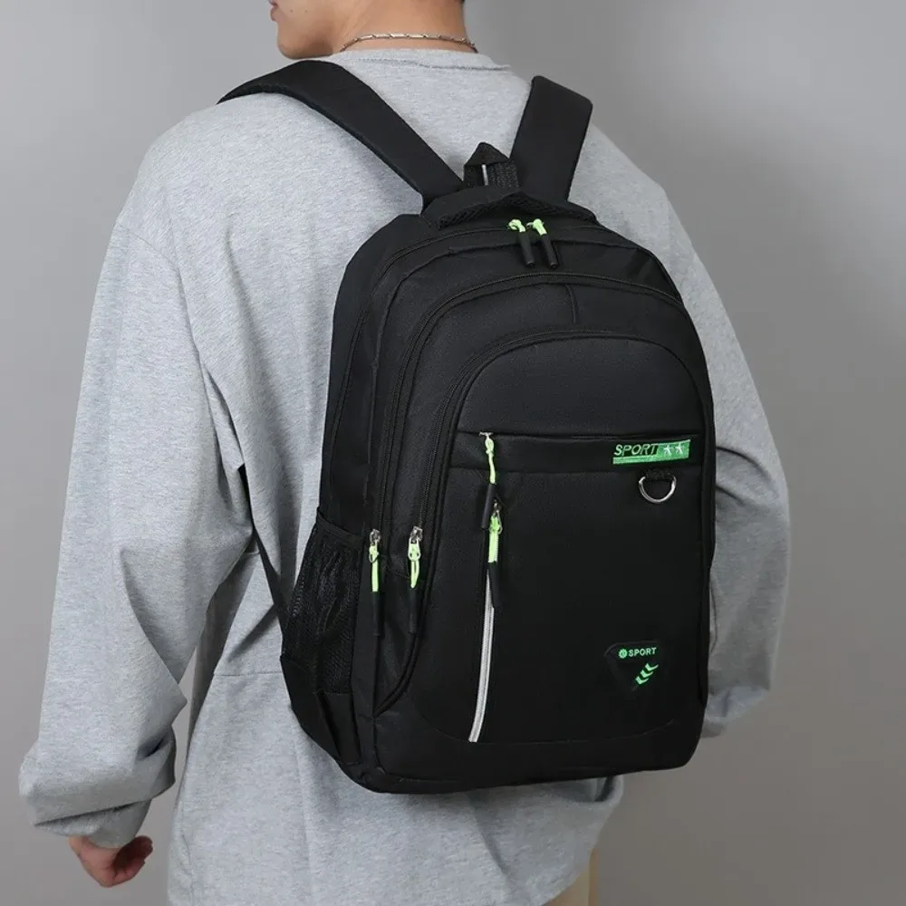sac à dos unisexe pour étudiants, multi-poches, en nylon, sac à dos de voyage, compartiments multiples, sac à dos professionnel multi-couches