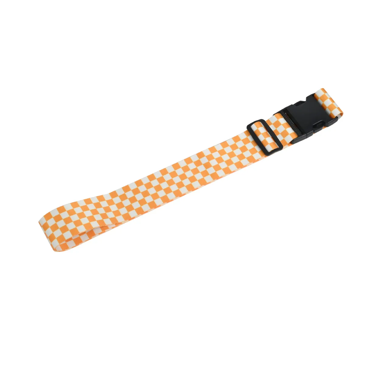 sangles de bagage en lot de 2, motif damier noir et blanc, durables et tendance, accessoires de voyage essentiels.