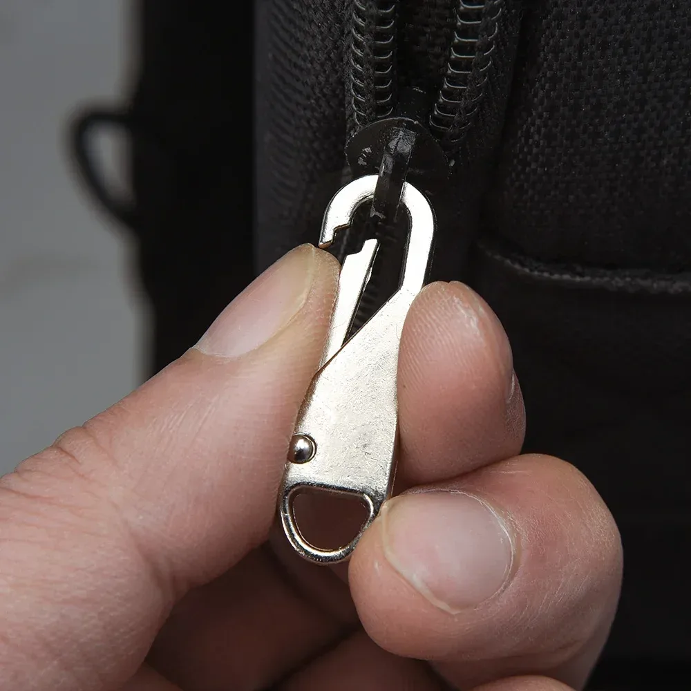 1-10 pièces tirettes de fermeture éclair, réparation instantanée de fermeture éclair, remplacement de boucle de sac, tête de fermeture éclair pour sac de voyage et valise, artisanat de couture diy