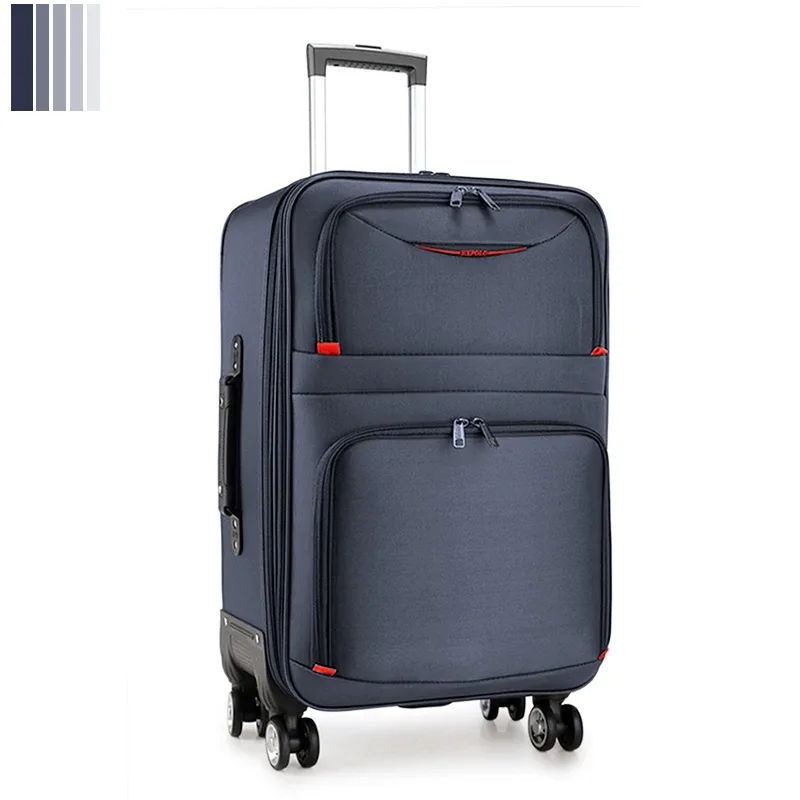 valise de grande capacité avec serrure à combinaison, bagage de voyage embarqué, boîtier de chariot en tissu oxford imperméable de 28 pouces surdimensionné