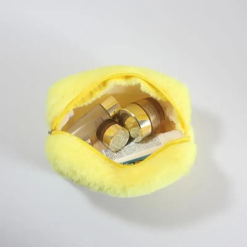 sacs à maquillage en peluche pour femmes, organiseur de voyage doux, trousse de maquillage pour jeunes filles, étui à cosmétiques, accessoires essentiels