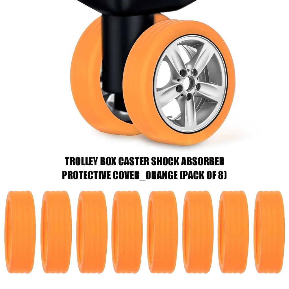 16 protections de roulettes de bagages en silicone, réduisant le bruit et antichoc, pour valises et accessoires de bagages