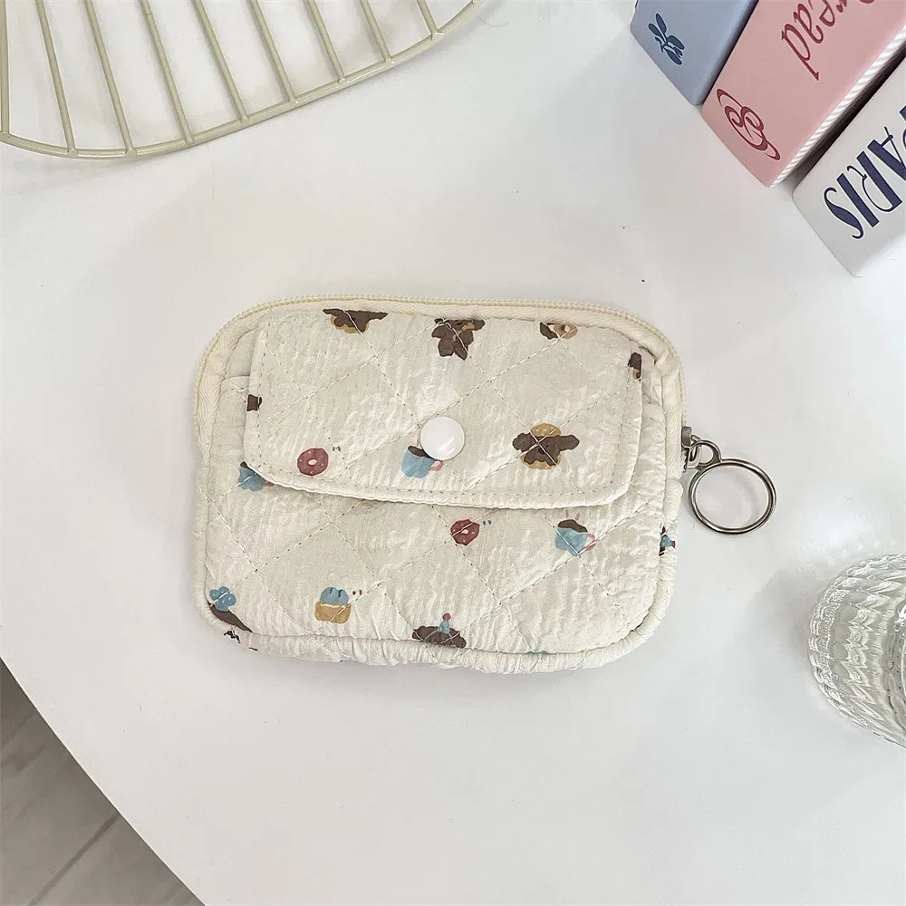 dessin animé mignon petit voyage cosmétique rouge à lèvres écouteur carte portable sac de rangement sac à main femmes cadeau pochette dans les sacs de maquillage organisateur