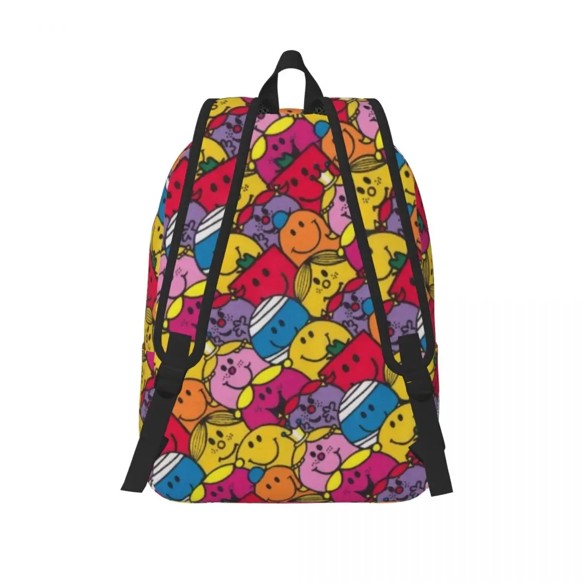 mr men littles cartoon miss sac à dos pour hommes femmes cool étudiant travail sac à dos collège toile sacs durables