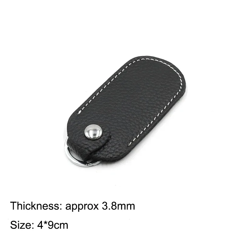 pochette de protection en cuir de vachette véritable pour clé usb, étui de rangement pour clé usb, porte-clés, accessoires