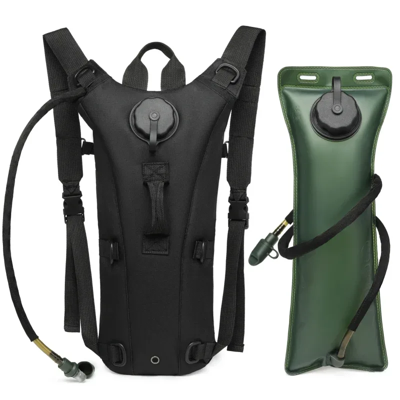 sac à dos d'hydratation tactique portable pour l'extérieur, sac à eau pour le voyage, la randonnée, le cyclisme, l'escalade, la chasse, sac imperméable en oxford, poche à eau