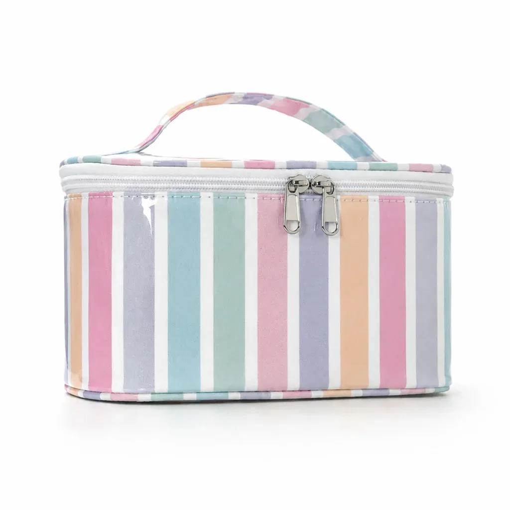 trousse de maquillage de grande capacité, imperméable, avec fermeture éclair, sac à cosmétiques résistant à l'usure, organisateur de beauté pour le rangement de petits objets pour femmes