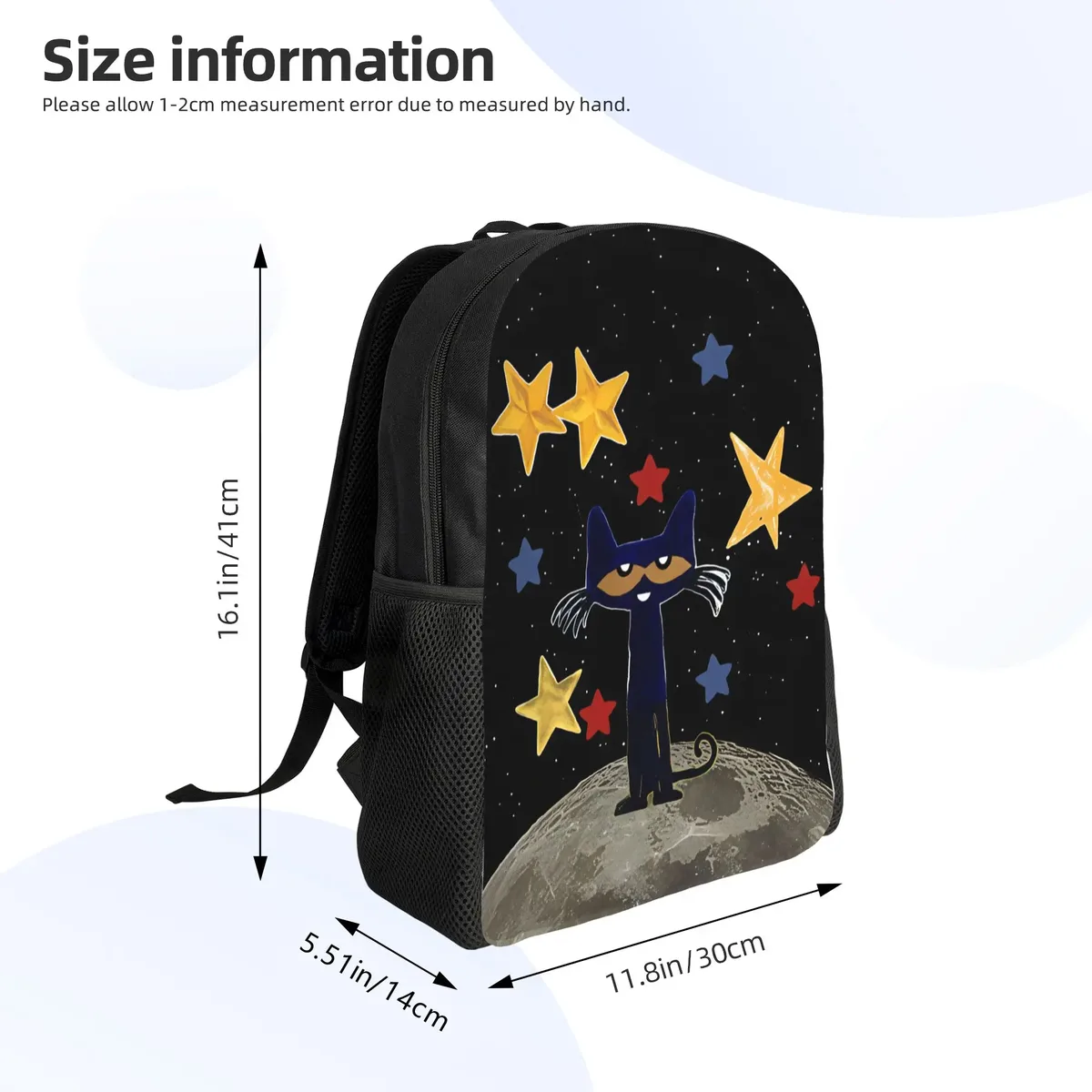 sac à dos pete cat, sacs à dos de loisirs pour femmes, sacs de camping respirants, sacs d'école secondaire, sac à dos coloré