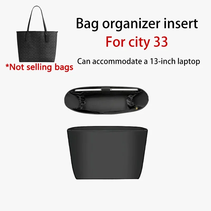 insert organisateur de sac pour city 33, sac de rangement en nylon résistant, sangle d'épaule, sacoche pour ordinateur portable, accessoires de sac