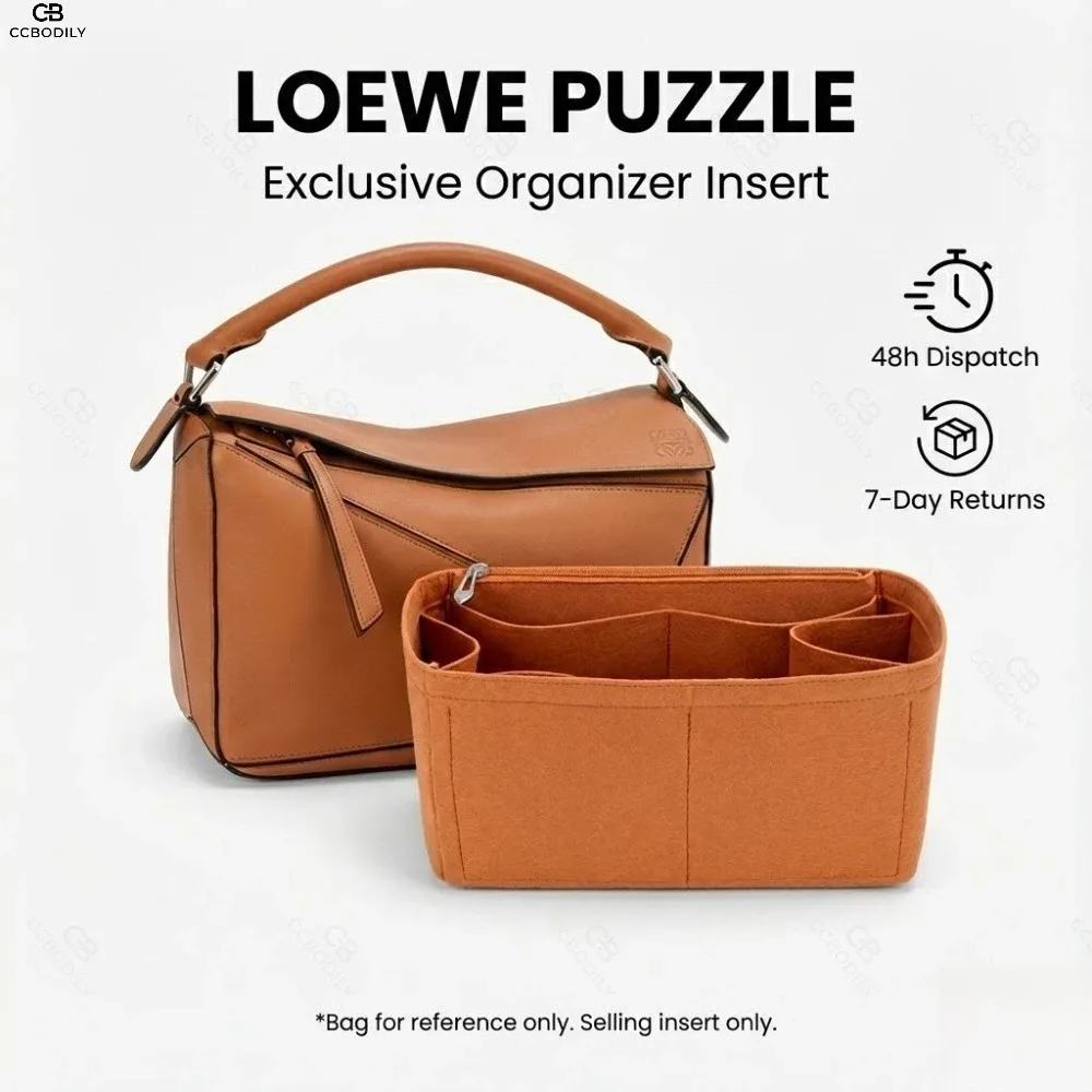 Sac à main en feutre pour femmes, organisateur adapté pour LOE-WE PUZZLE, sac à main de maquillage, sacs à cosmétiques, sac de luxe de styliste