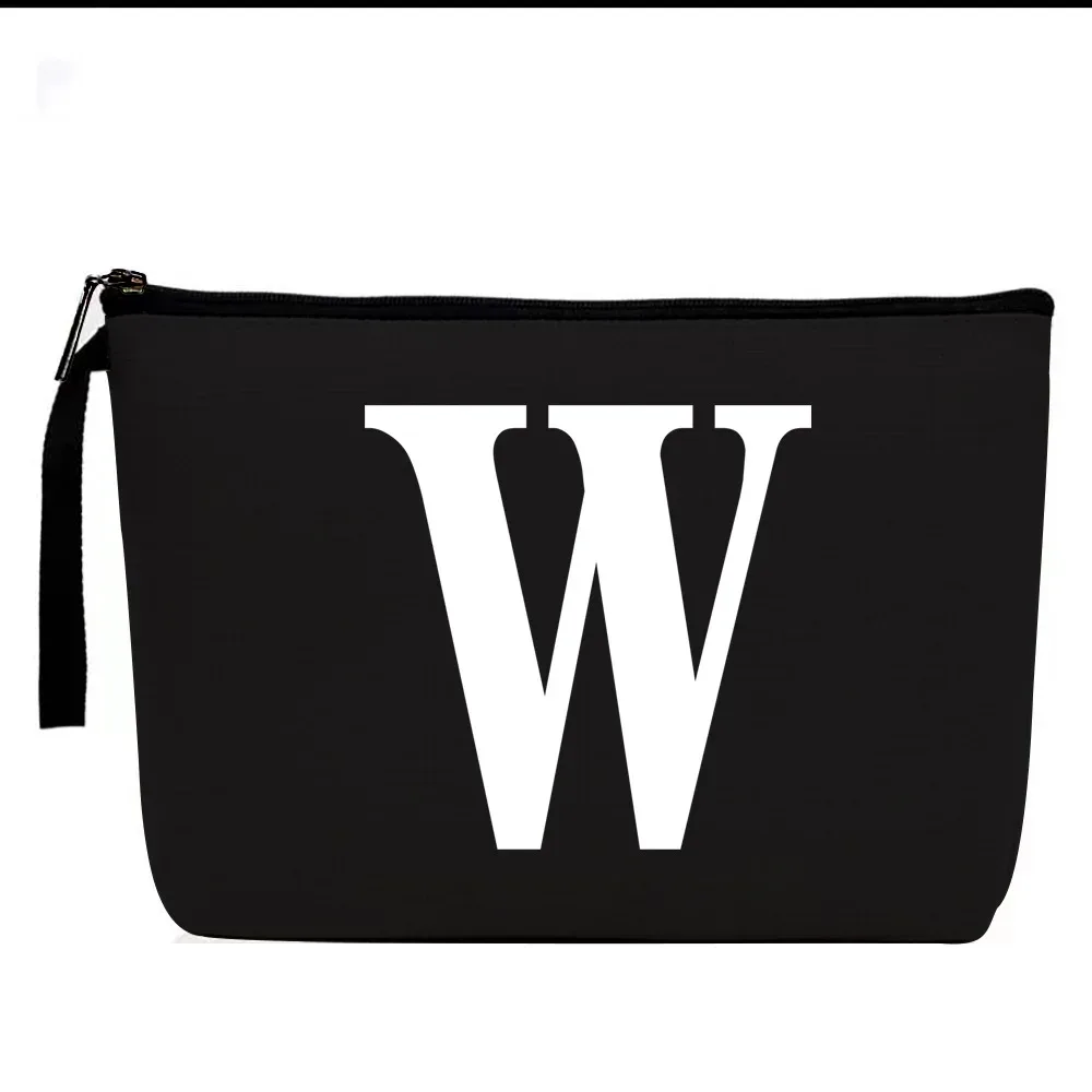 sac à cosmétiques à motifs de lettres, trousse de maquillage, organisateur d'articles de toilette, pochette de rangement de lavage, étui de maquillage pour cadeaux de mariage