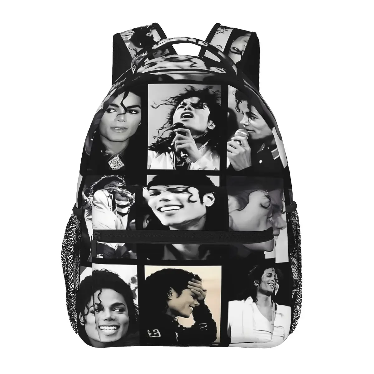 sac à dos à motif imprimé michael jackson pour étudiants, sac d'école, sac à dos de randonnée, sac à dos de voyage pour garçons et filles, sac à dos à la mode, sacs à bandoulière