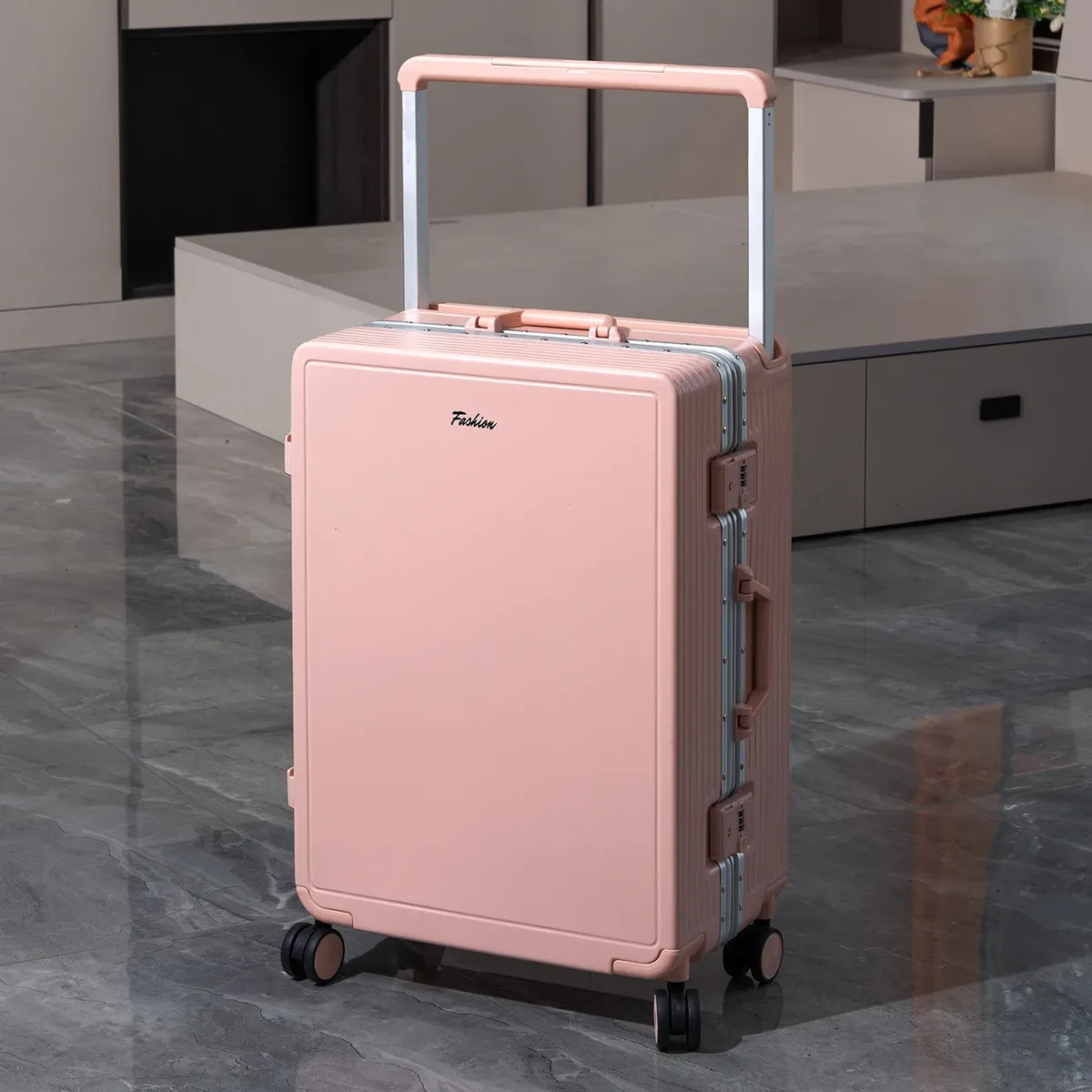valise à roulettes avec poignée large, nouvelle valise de voyage, valise étudiante avec serrure à code, multifonctionnelle, grande capacité, roues pivotantes