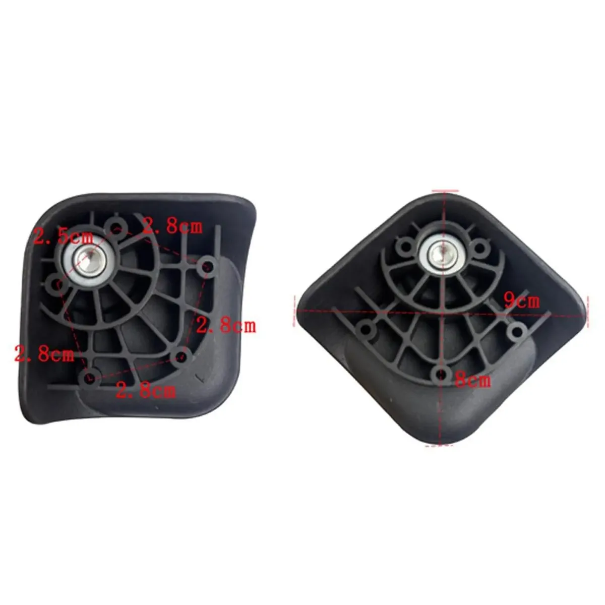 roues de remplacement pour bagages, 2 pièces, roulettes de réparation pour valise, accessoires résistants à l'usure, installation facile, roues pour valise