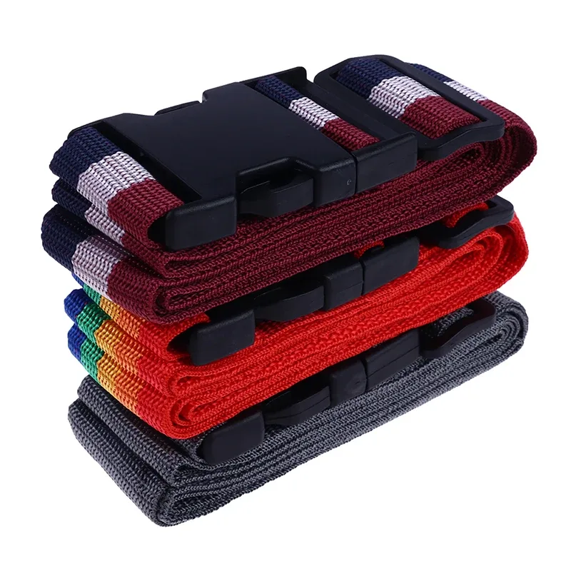 sangle d'emballage en nylon durable pour bagages de voyage, serrure sécurisée pour valise, ceinture, 2m, 1pc