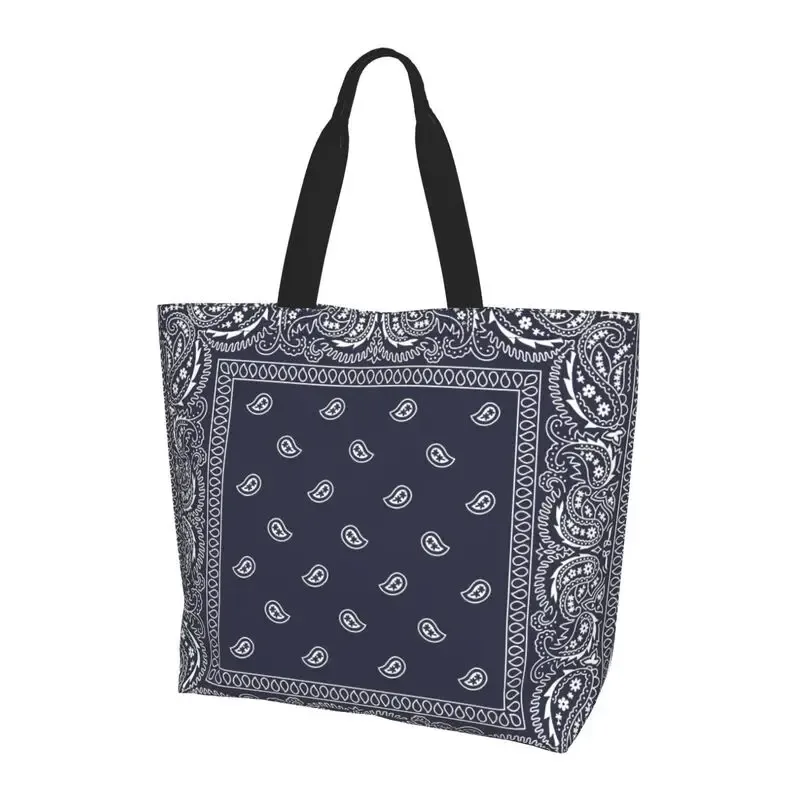 sac fourre-tout blanc à motif paisley coloré noir et rouge, grande capacité, sac à bandoulière, sacs à main pour femmes, sacs de courses