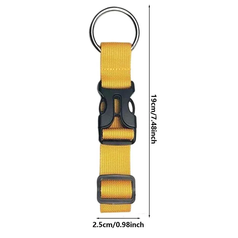 boucle de ceinture à dos multifonctionnelle, 1 pièce, bande de bagage, boucle de suspension pour sac à dos, crochet de valise portable, boucle de suspension