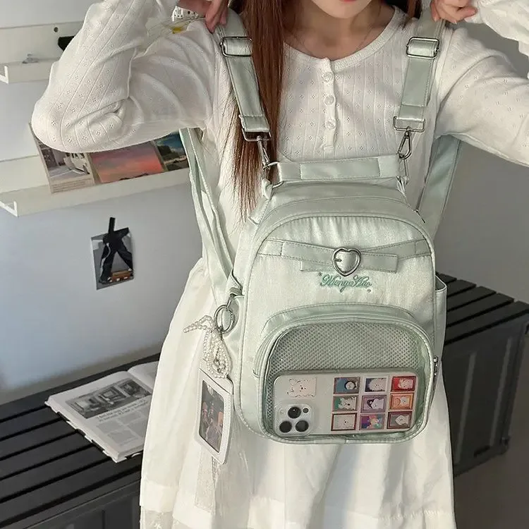 nouveau sac ulzzang y2k ita pour fille mignonne, sac à dos de grande capacité style preppy pour les déplacements quotidiens, sac à bandoulière décontracté à une épaule