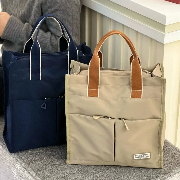 sac de rangement multifonctionnel à poignée avec plusieurs poches, sac à dos grande capacité pour étudiants, sac à lunch, sac pour fournitures de maman