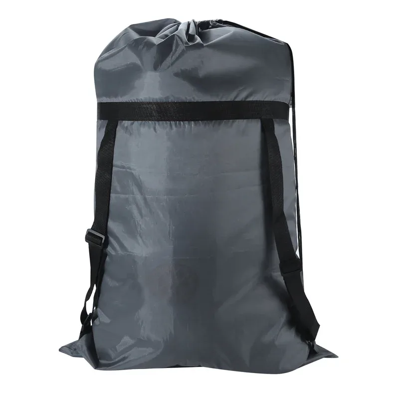 sac à dos imperméable en polyester noir, taille unique, sac à linge, camping, voyage, sport, grand sac de rangement pour vêtements, ditty bags