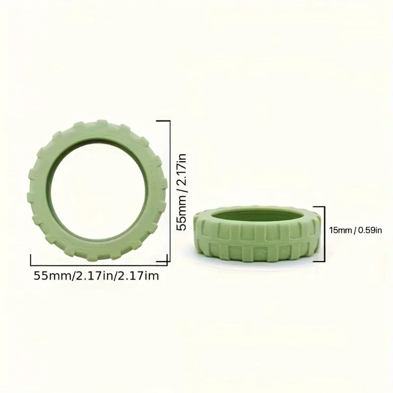 8 pièces/ensemble de housses de protection en silicone pour roues de bagages, housses anti-rayures pour roues universelles. accessoire de voyage essentiel.
