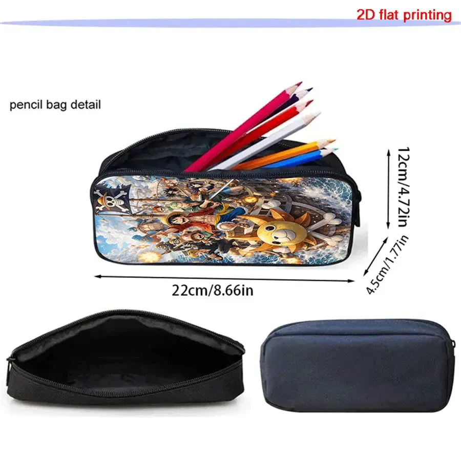 ensemble de 3 sacs à dos scolaires légers one piece avec sac bandoulière et trousse à crayons, sac à dos unisexe pour garçons et filles de 6 à 10 ans