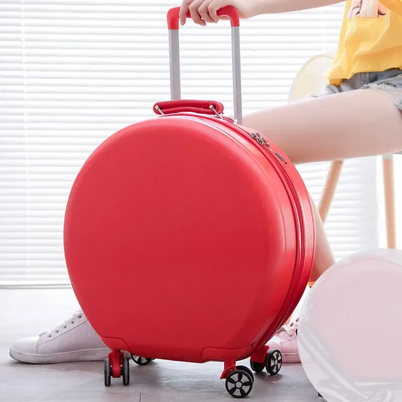 2025 nouvelle valise femme 18 pouces étui de maquillage à main bagage rond roue universelle valise ensemble petit sac de voyage 18 pouces