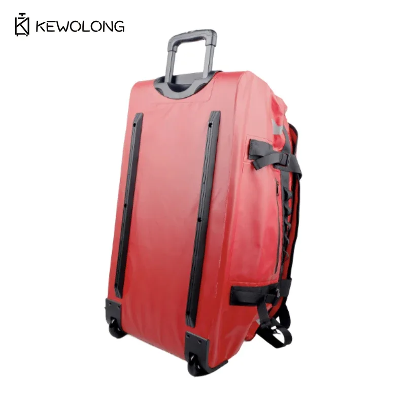 grand sac polochon roulant imperméable en pvc 90l pour voyage, camping, sac de bagage de remorquage de sauvetage en plein air et d'urgence