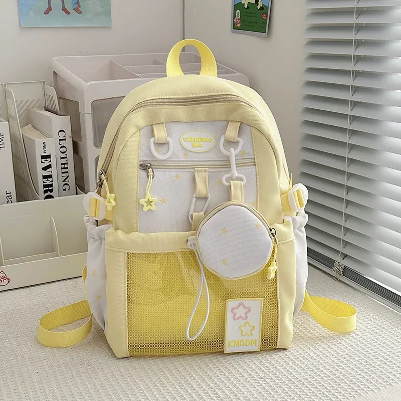sacs à dos coréens mignons et élégants pour filles, sacs à dos décontractés harajuku pour femmes, style ulzzang ita, sacs à dos de dessin animé tendance