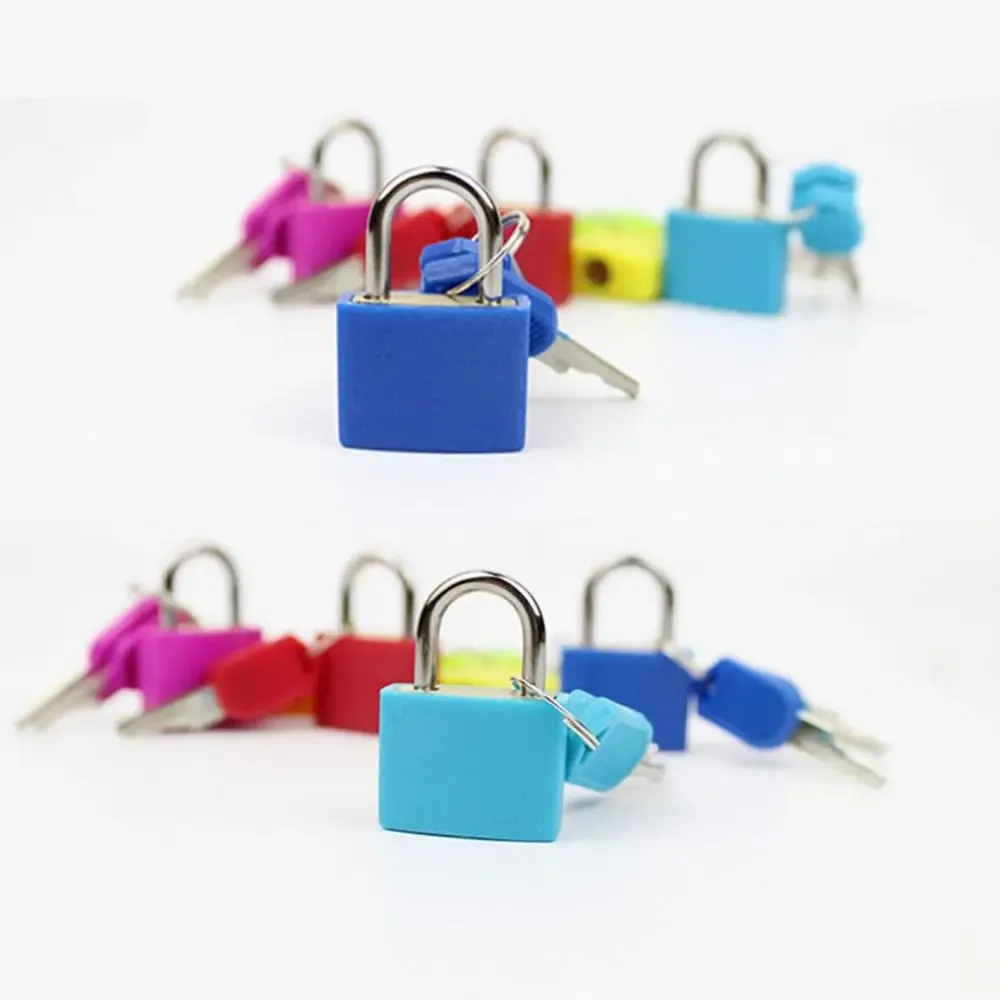 mini cadenas de voyage 23 mm pour valise, porte de placard, sac à dos, petit bagage, avec 2 clés, idéal pour la maison et les décorations