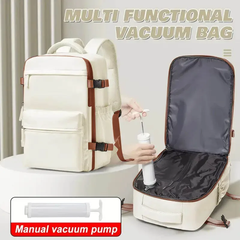 sac à dos de voyage décontracté buylor pour hommes et femmes, résistant à l'eau, adapté aux ordinateurs portables de 16 pouces, compressé sous vide, pour les voyages d'affaires