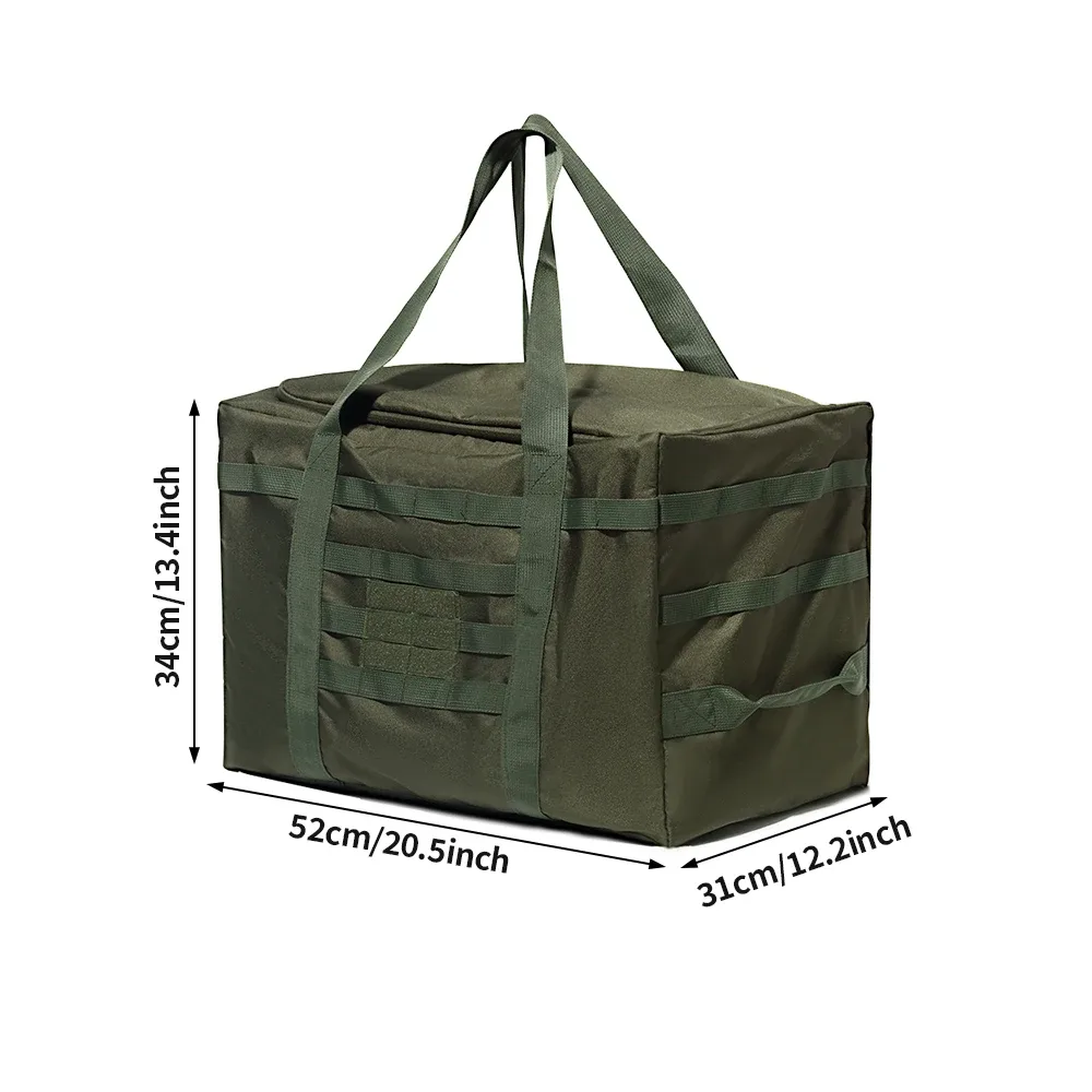 sac de voyage tactique de grande taille, léger, pour voyages, camping en plein air, bagages, déménagement, rangement, sac sous le lit pour jouets et vêtements
