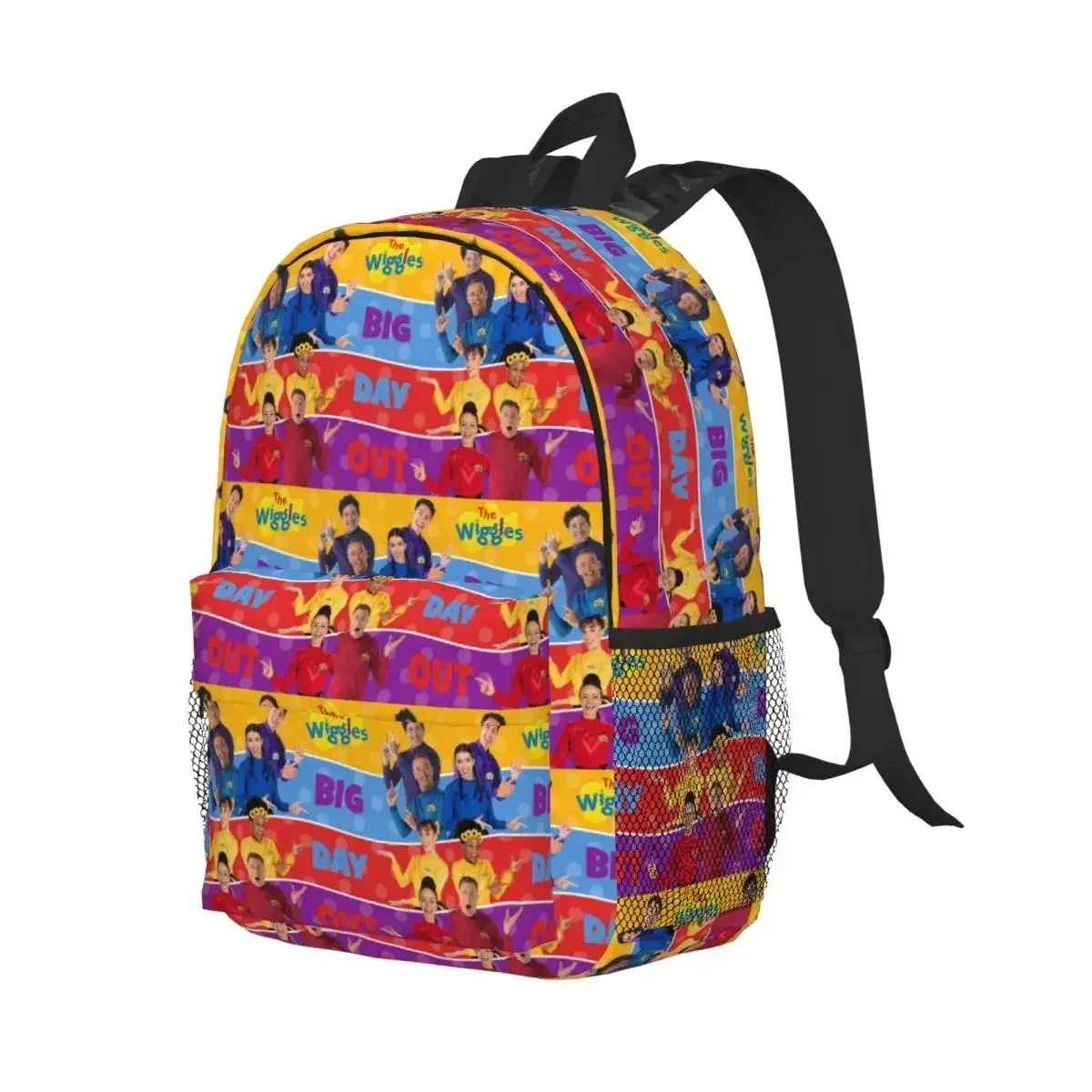Sac à dos The Wiggles Tv Show Music Band pour étudiants, garçons et filles, sac d'école pour enfants, sacs à bandoulière pour ordinateur pour hommes et femmes