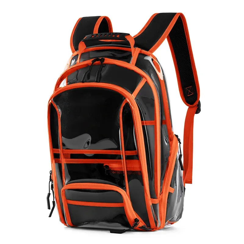 sac à dos transparent en pvc de grande capacité, sac à bandoulière étanche pour lycéens, stade sportif, festival de musique