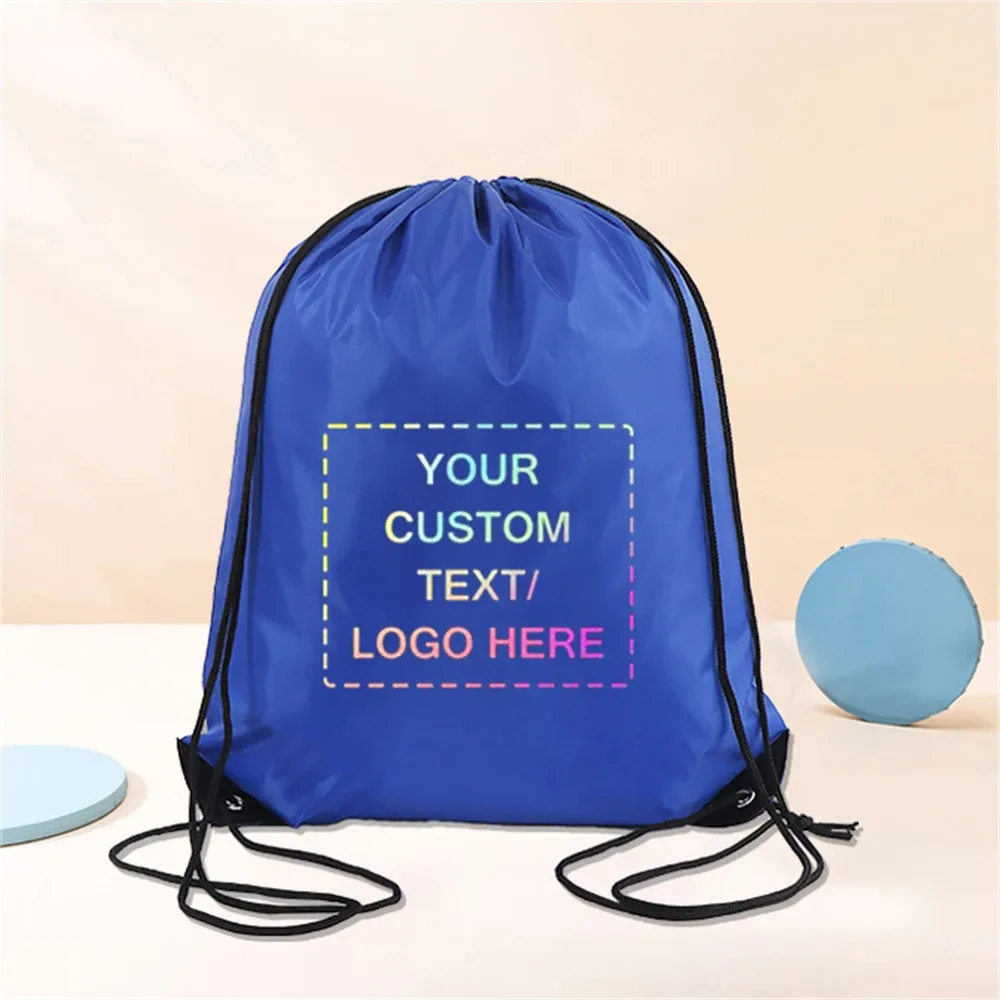 sacs à dos personnalisés à cordon de serrage, sacs de rangement pour sac à dos de sport, pour l'école, la gymnastique, le voyage, logo/texte/photo personnalisé