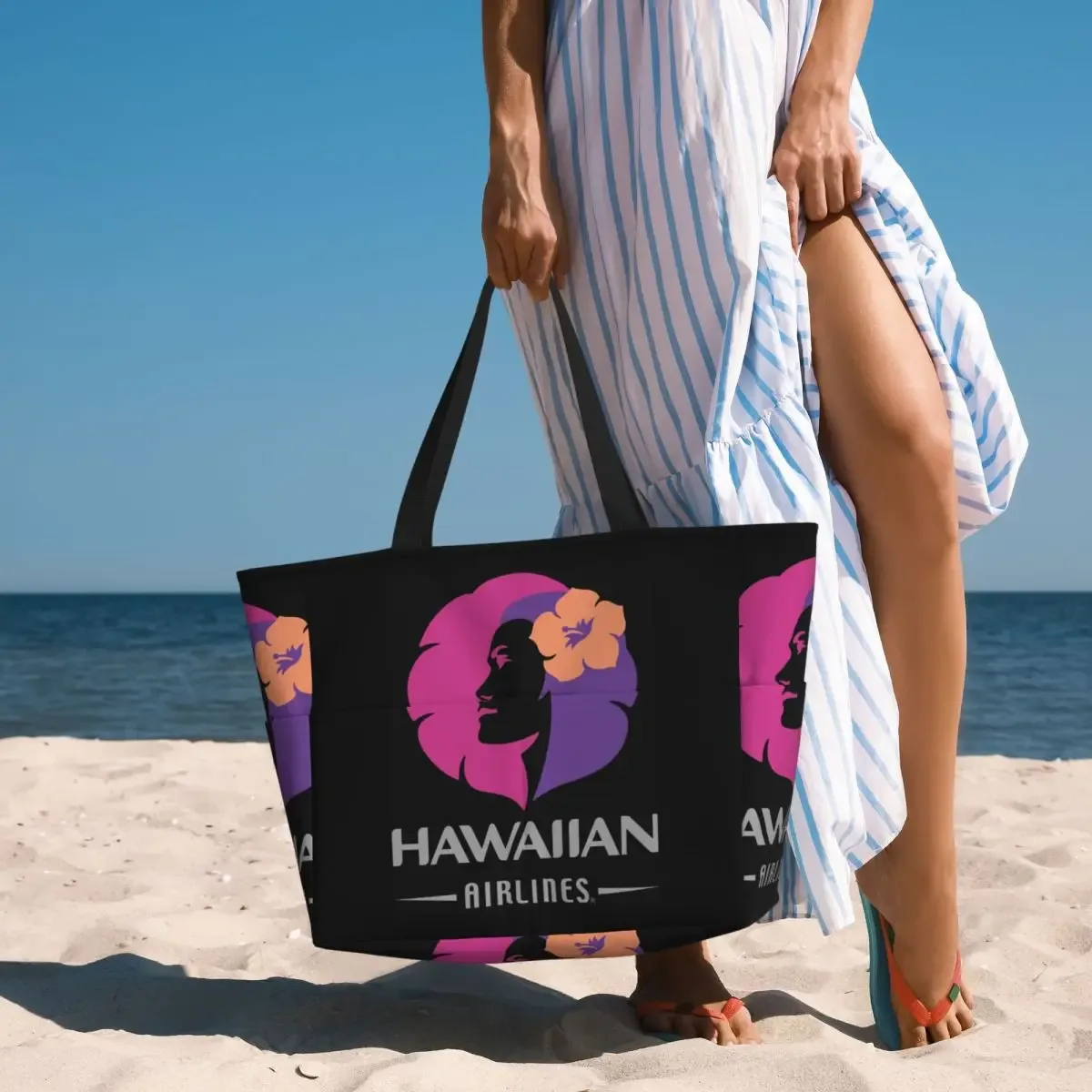 hawaiian airlines herc voyage fin du sud été vente plage sac fourre-tout yoga duffle grand sac fourre-tout femmes sac de voyage sac de fitness