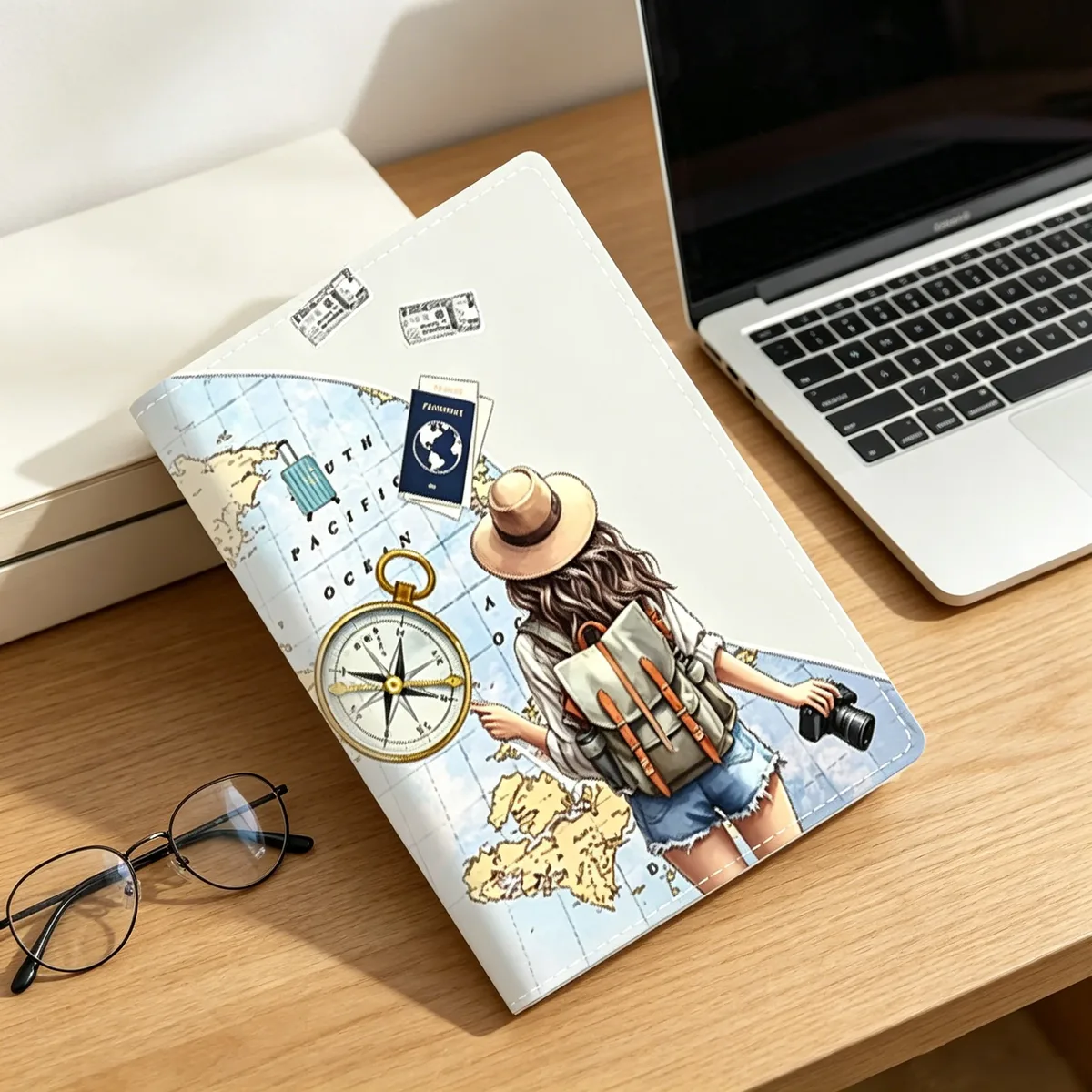 Accessoires de voyage : Portefeuille de voyage compact, étui de passeport portable, porte-cartes personnalisé multi-emplacements pour sacs à main et vacances