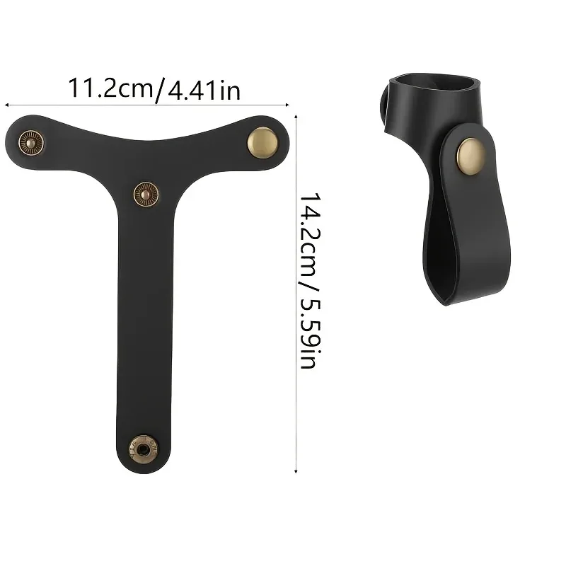 sangle de bagage en forme de t avec clip pour chapeau, support de chapeau portable en pu antivol, sangle de fixation pour bagages, organisateur de voyage, boucles de ceinture (1-2 pièces)