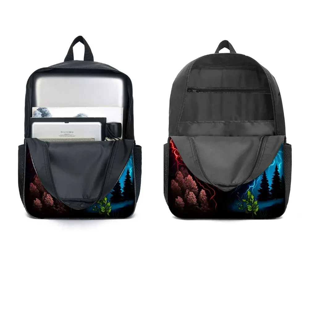 ensemble de 3 sacs à dos à motif loup, légers, grande capacité, sac d'école, sac de voyage avec sac à bandoulière, sacs à crayons, cadeau parfait pour les enfants