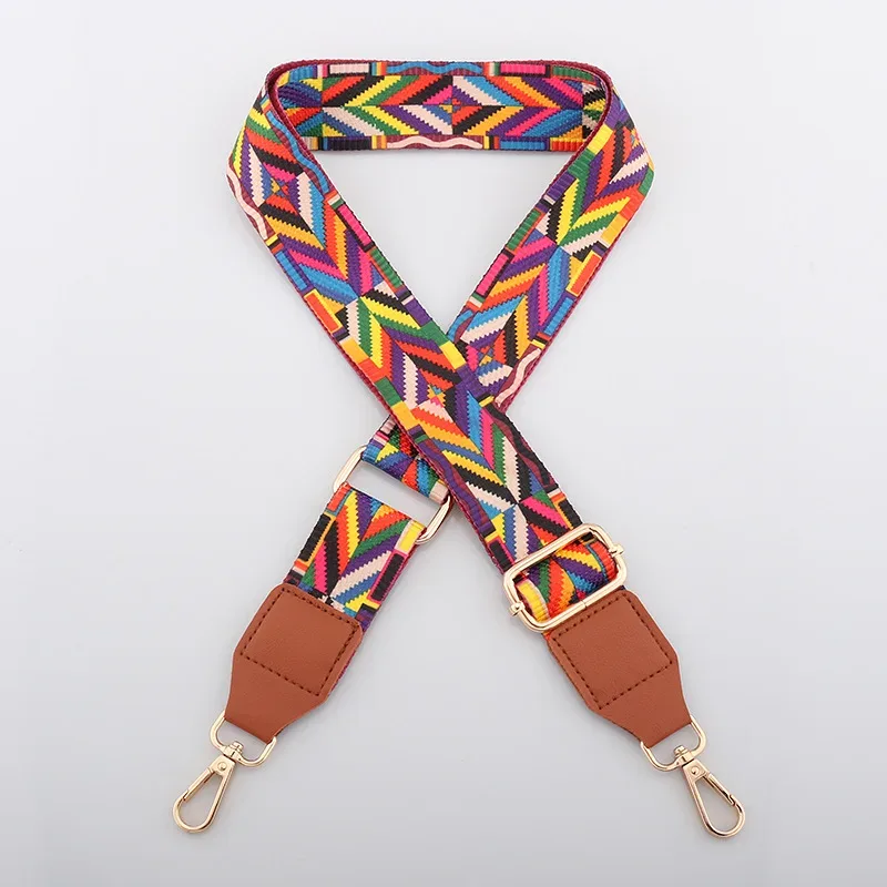 sangle de sac à bandoulière en nylon pour femmes, couleurs colorées, large sangle de remplacement pour sacs, accessoires de messager, longue