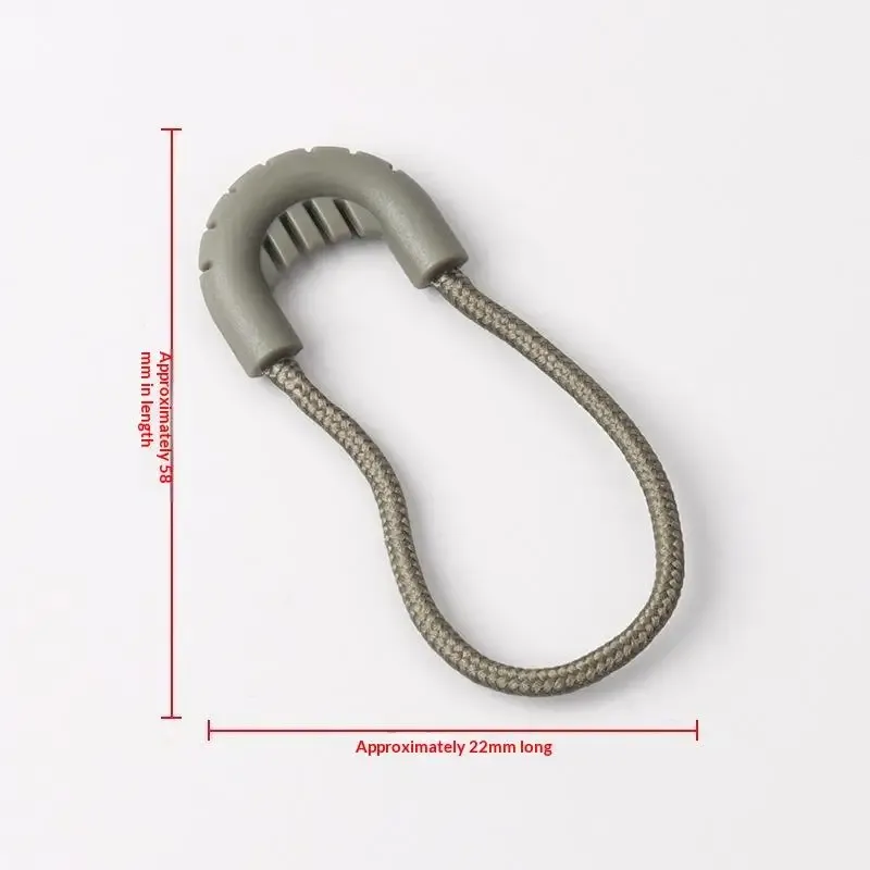 lot de 5 tirettes de fermeture éclair de remplacement pour sacs, valises, sacs à dos, tentes, cordons de fermeture éclair, clips, curseurs de fermeture éclair, accessoires vestimentaires