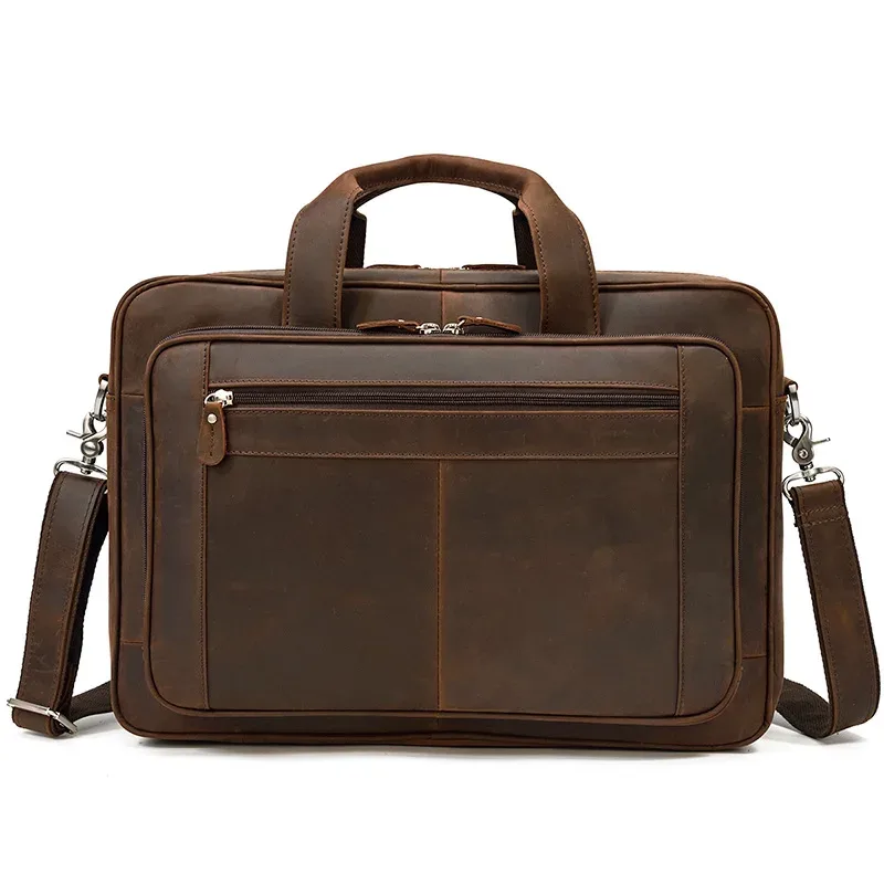 newsbirds porte-documents en cuir véritable sac de travail de bureau sacs pour ordinateur portable en cuir véritable 17 pouces brève étui sacs ordinateur portable sacs à main de voyage