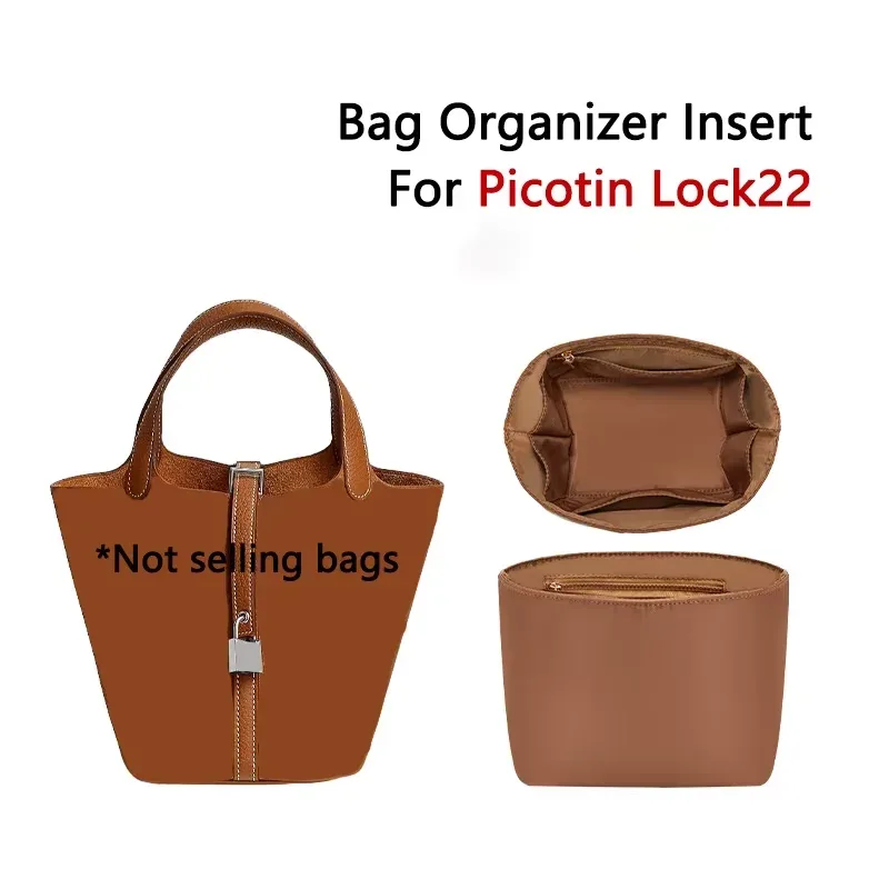 insert organisateur de sac pour picotin 18 22, facile à laver et à sécher rapidement, support de sac, rangement, modification intérieure, accessoires de sac