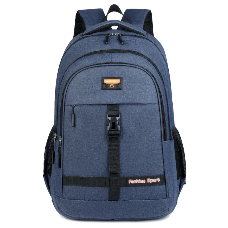 sac à dos décontracté pour étudiants, grande capacité, nouveau modèle pour ordinateur portable d'affaires du collège et du secondaire, sac à dos de couleur unie