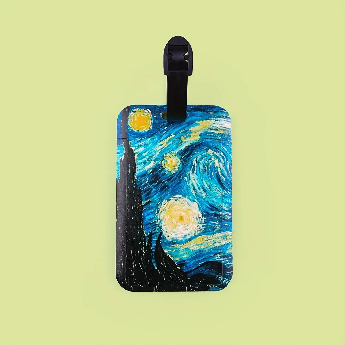 étiquettes à bagages créatives inspirées de l'art de van gogh, l'accessoire de voyage parfait. comprend une étiquette d'identification portable adaptée à votre bagage.